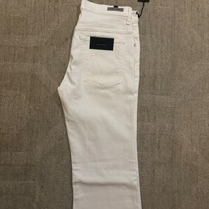 Women’s Citizen of Humanity White Jeans, Mid Rise Super Flare